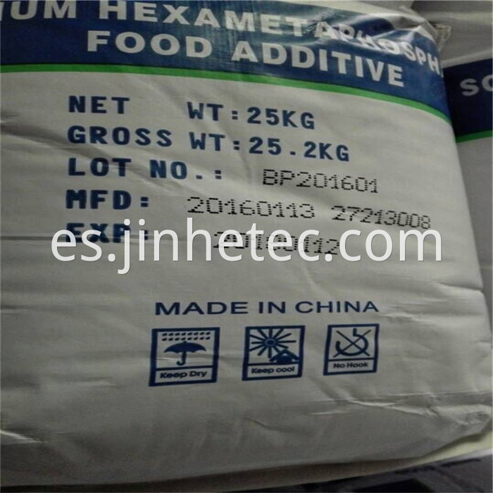 Food Additive Sodium Hexametaphosphate Food Ingredients SHMP